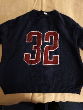 Divided Navy Crewneck Sweater